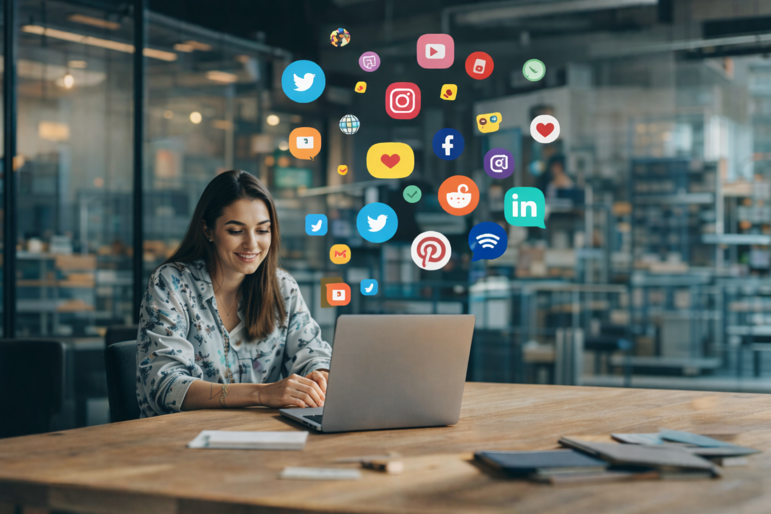 Equipe Agência Kora trabalhando